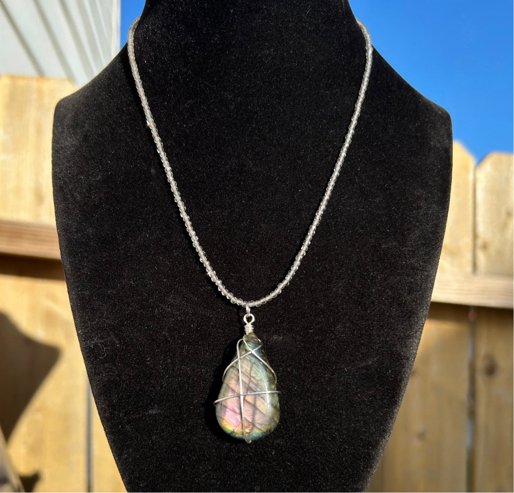 Faceted Labradorite Necklace