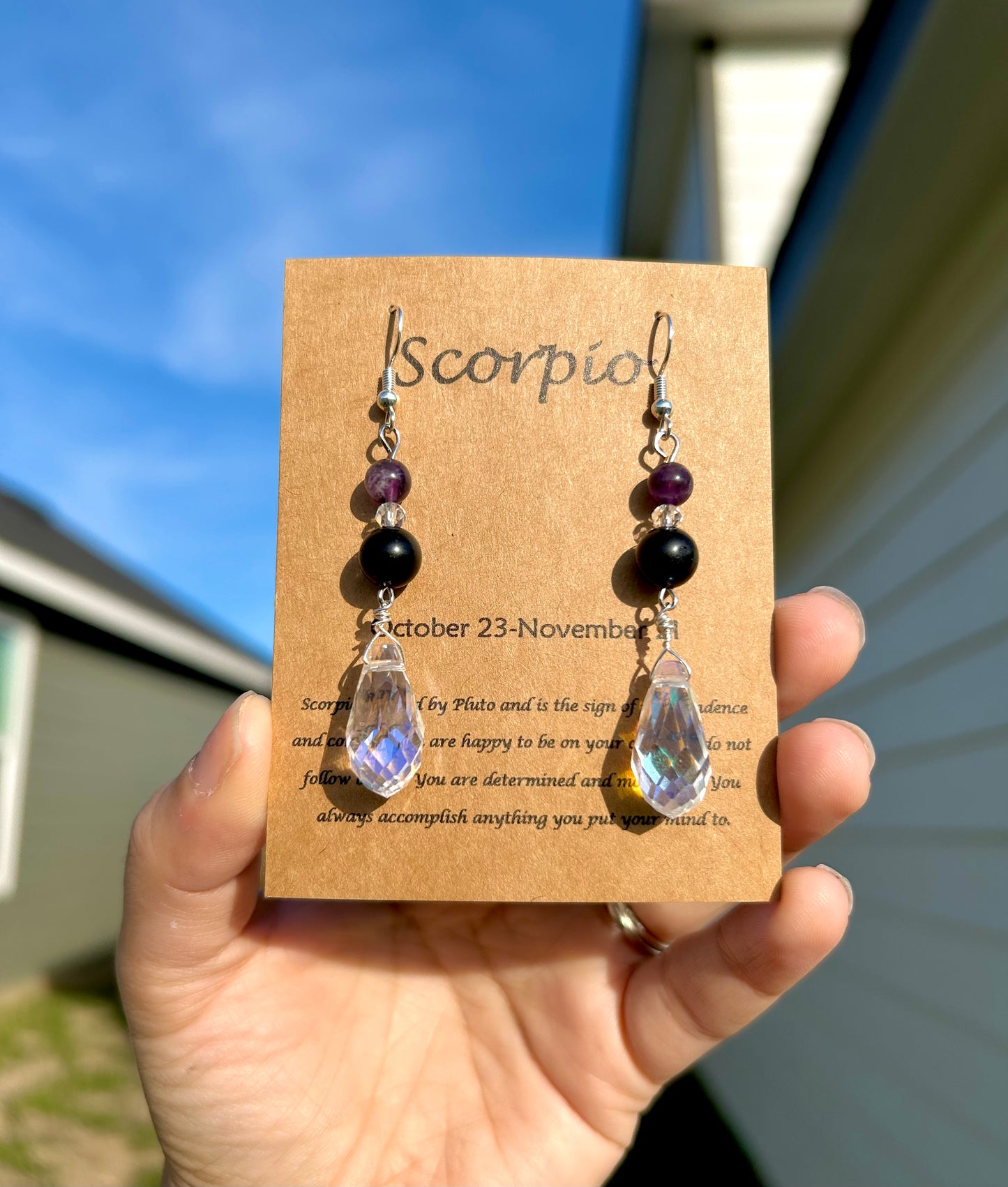 Scorpio Crystal Earrings