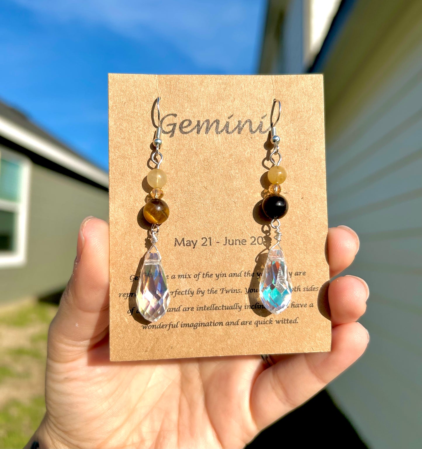 Gemini Crystal Earrings