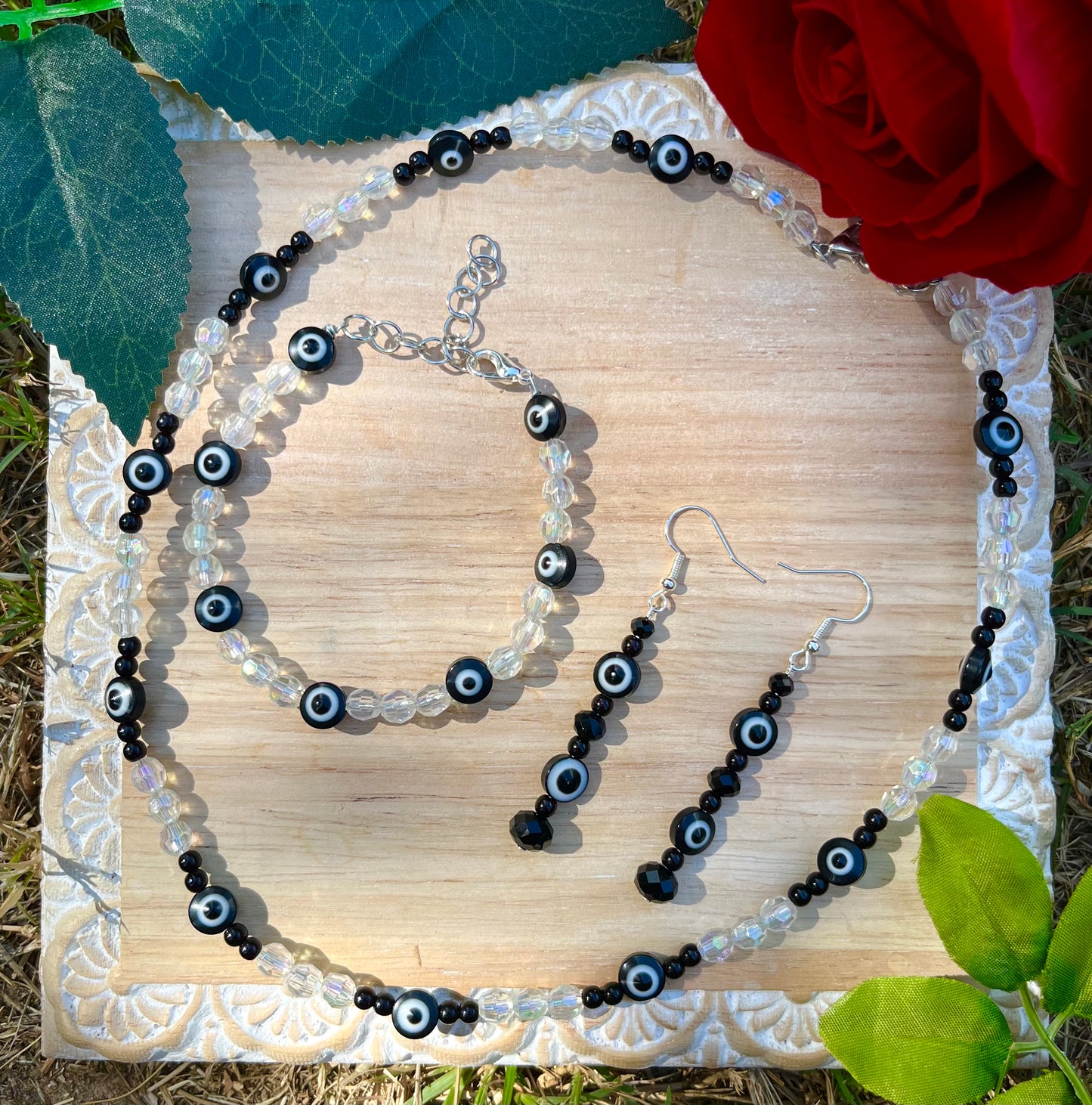 Black Evil Eye Jewelry Set