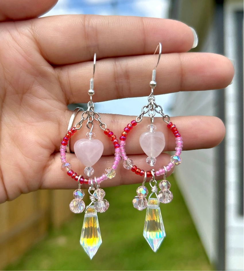 Chandelier Heart Earrings