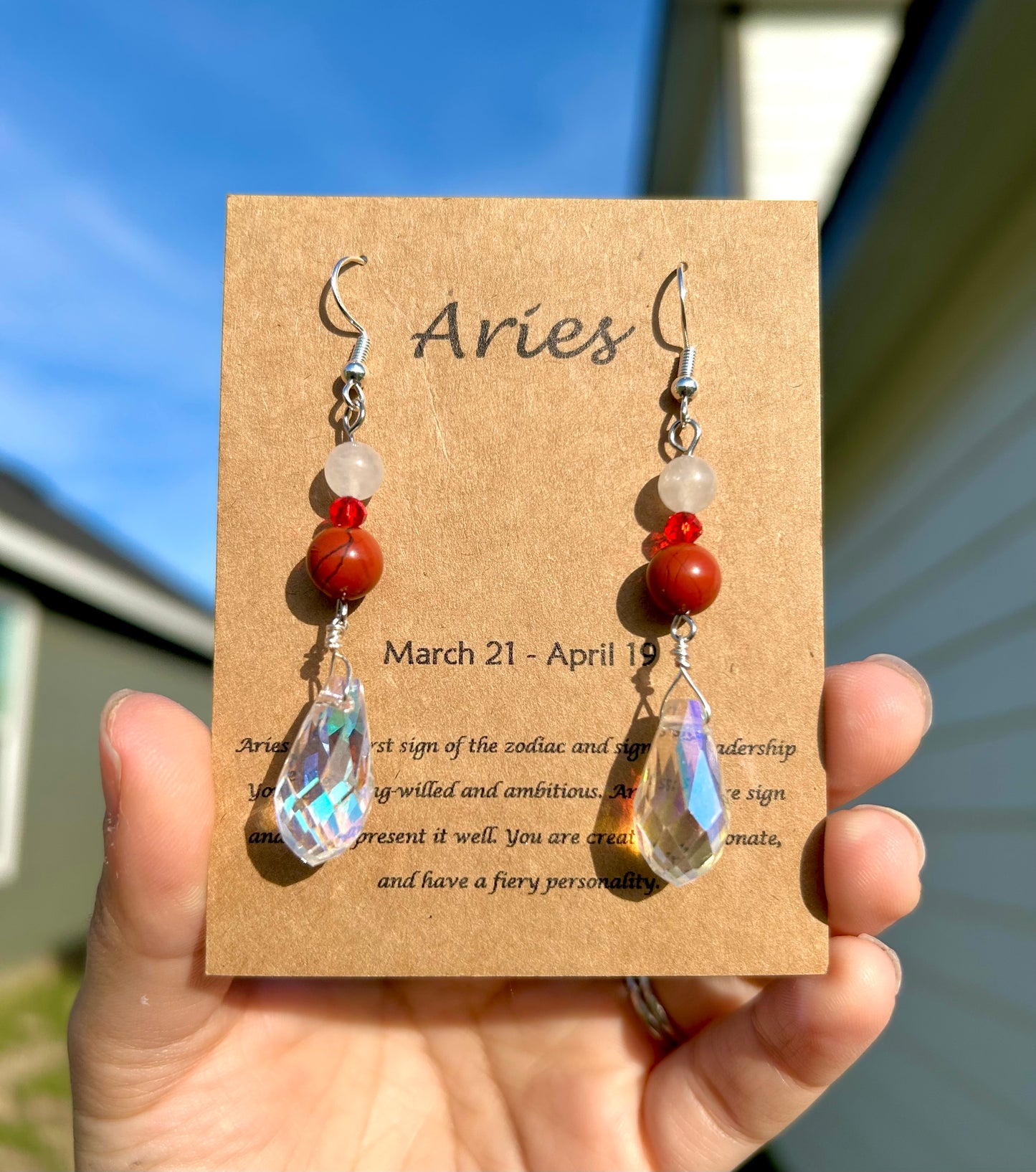 Aries Crystal Earrings