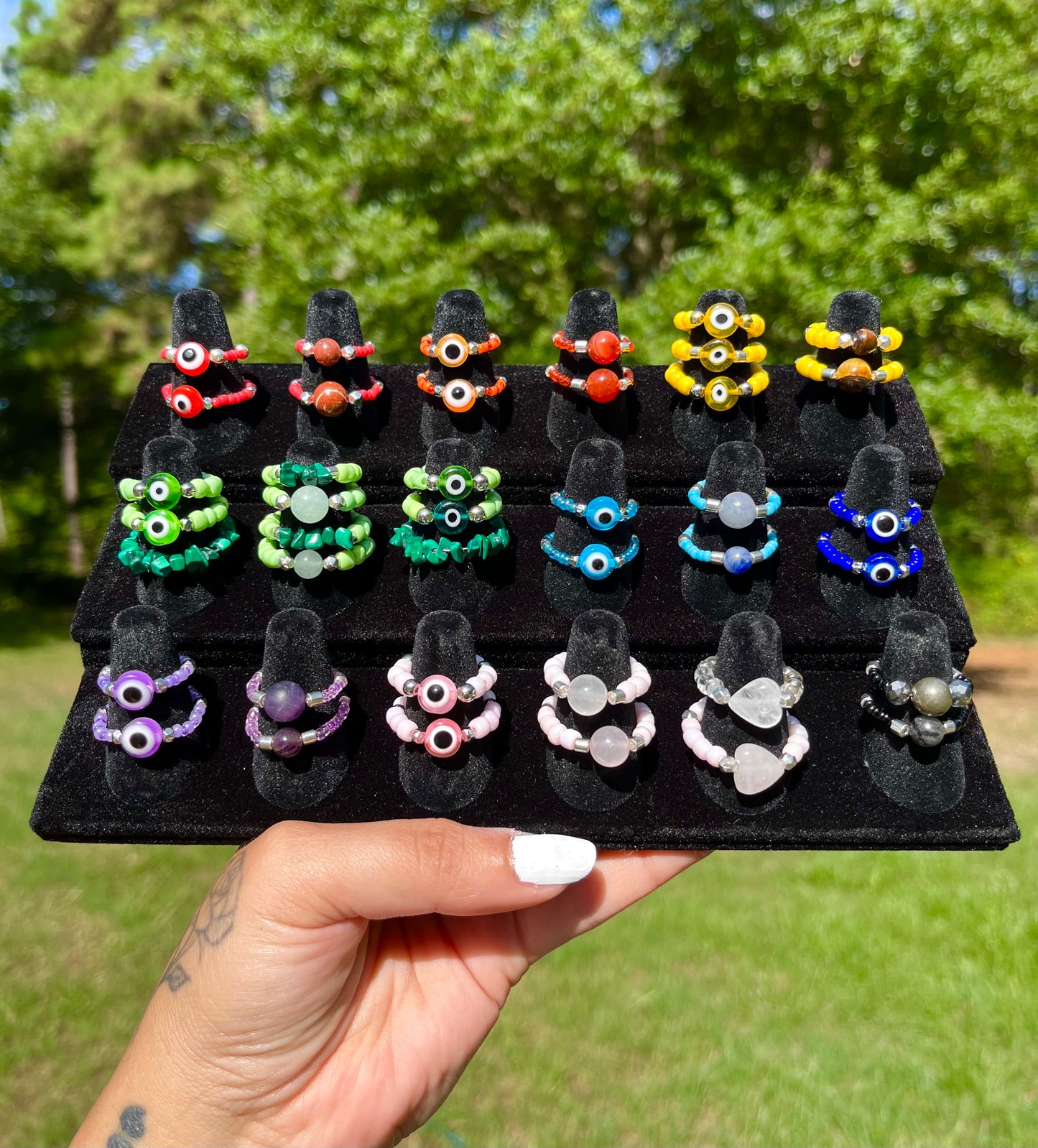 Crystal Stretchy Rings
