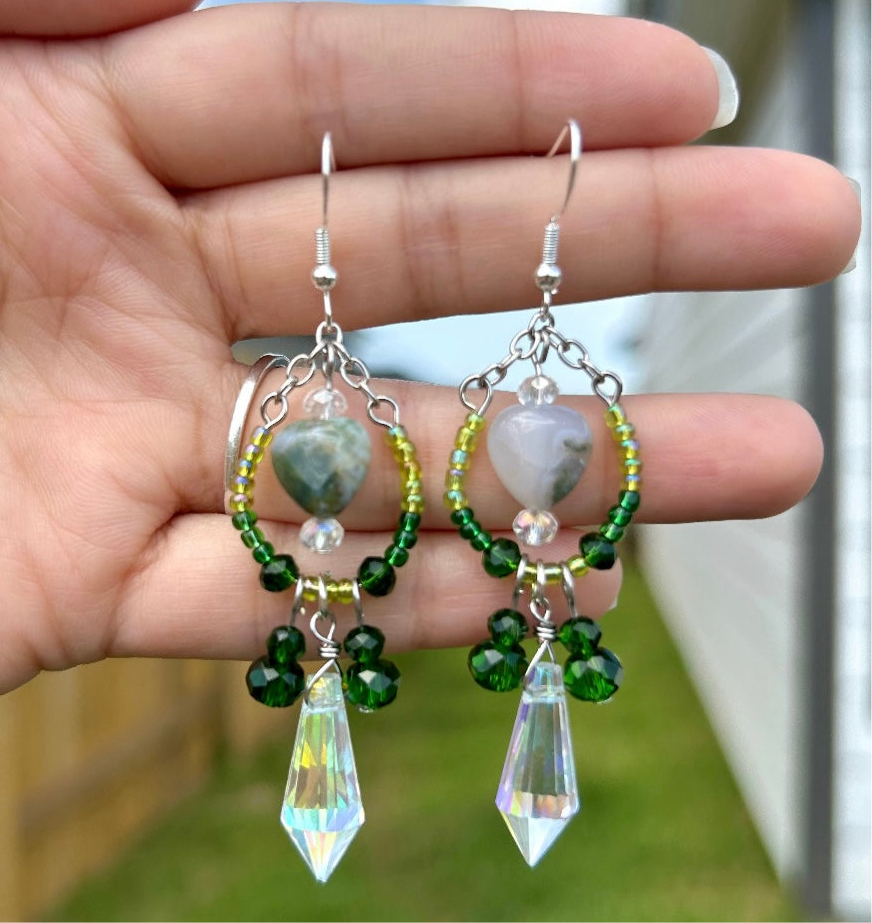 Chandelier Heart Earrings