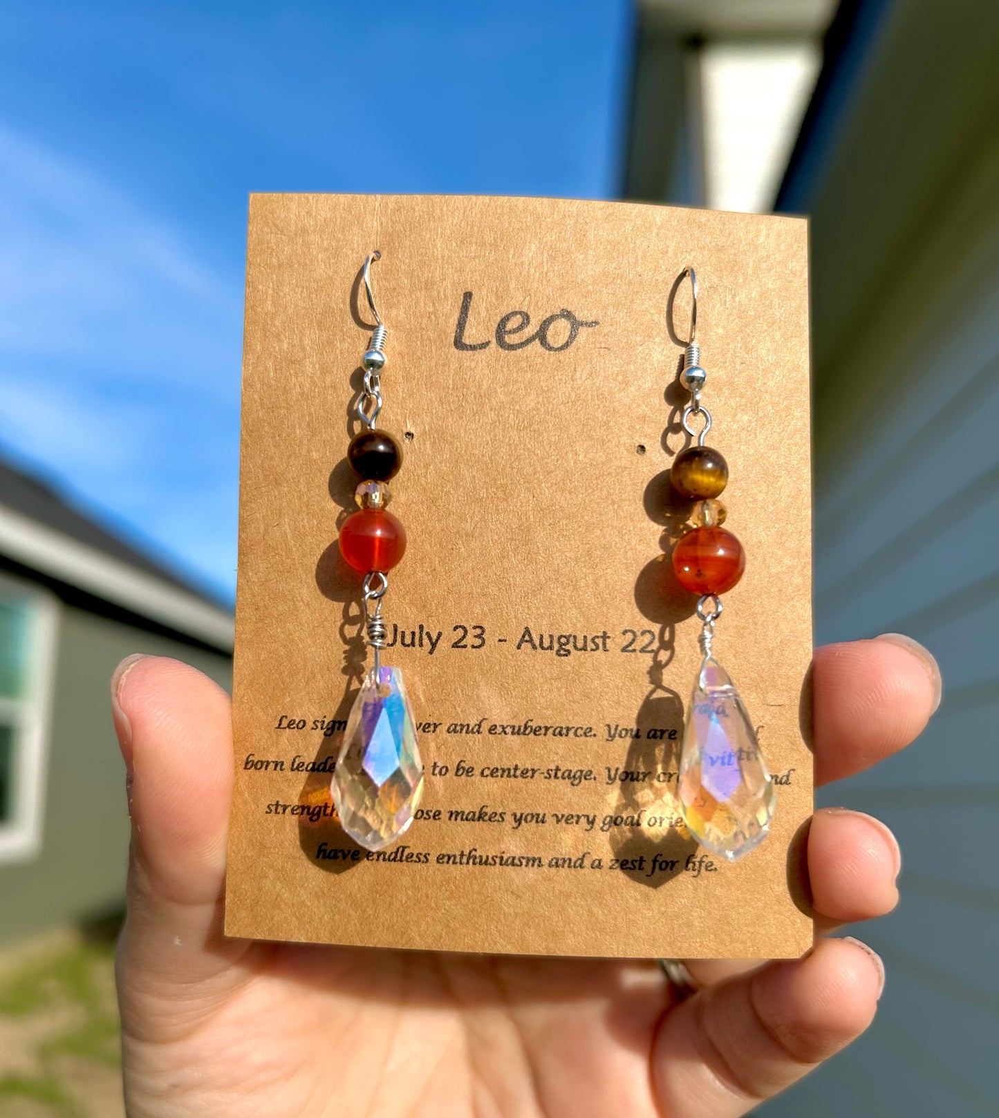 Leo Crystal Earrings