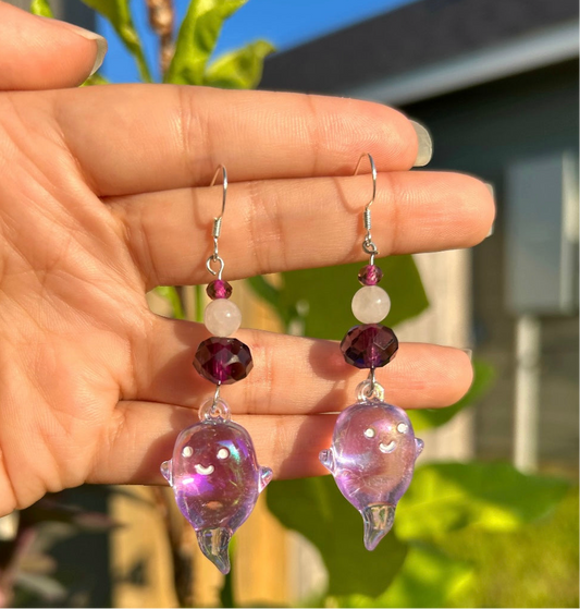 Quartz Ghost Earrings