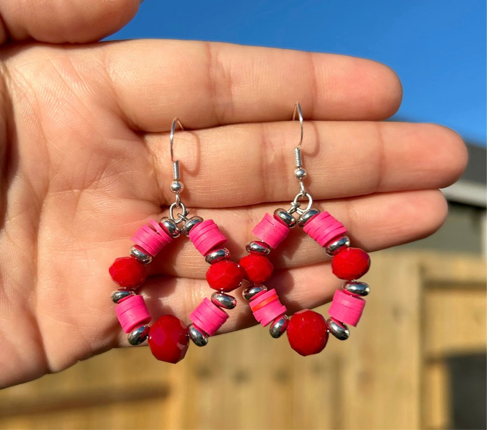 Red/Pink Earrings
