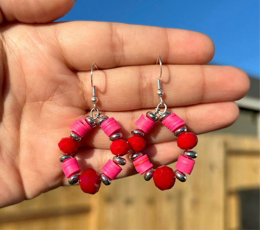 Red/Pink Earrings