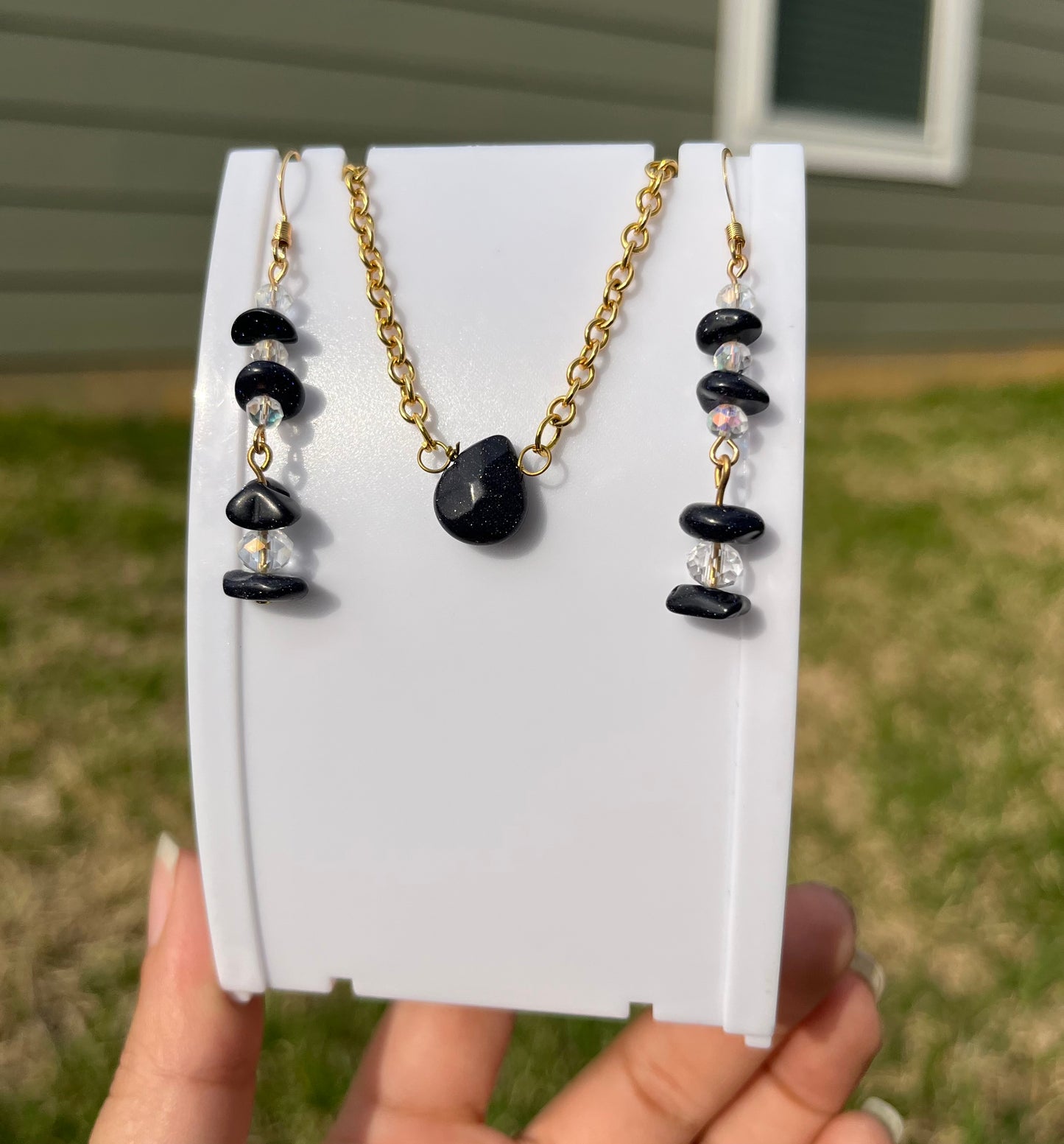 Goldstone Jewelry Set