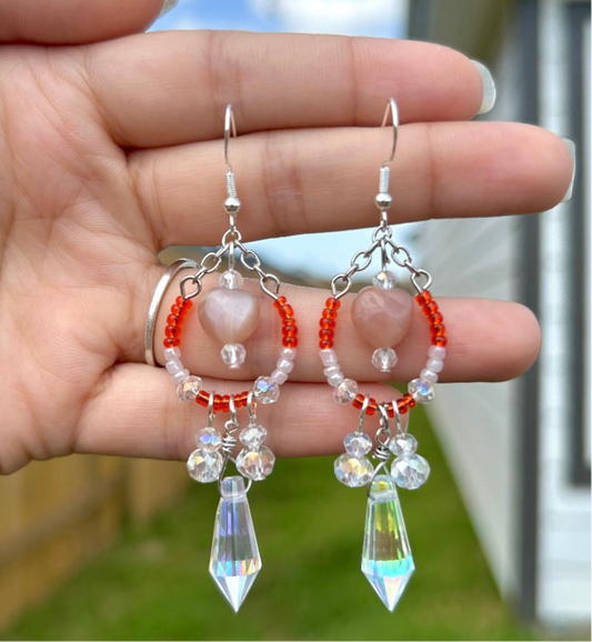 Chandelier Heart Earrings