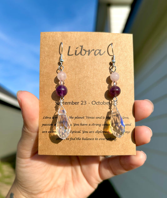 Libra Crystal Earrings