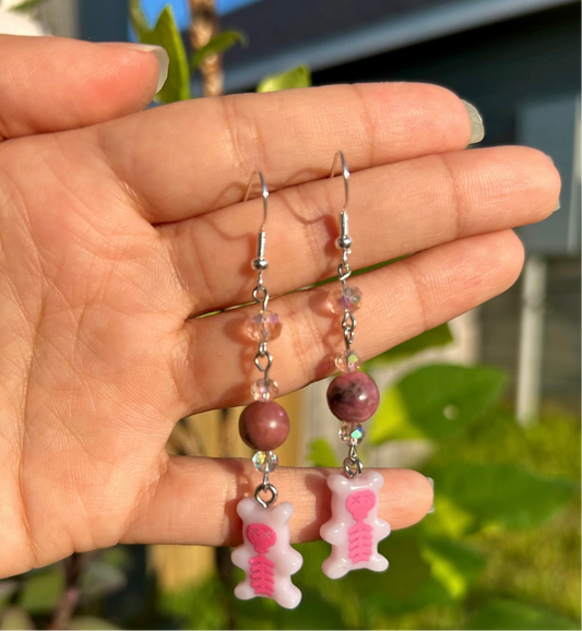 Gothic Gummy Bear Earrings