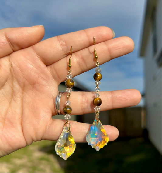 Tigers Eye Earrings