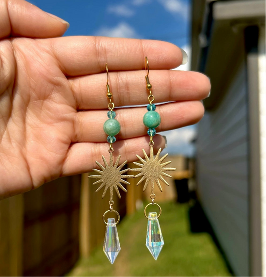 Celestial Amazonite Earrings