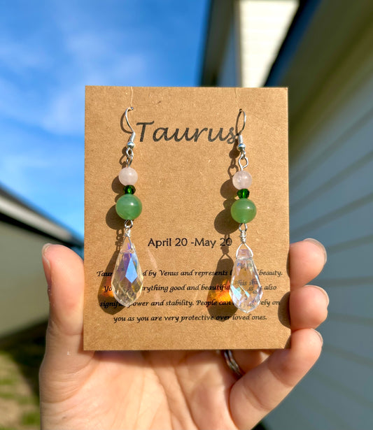 Taurus Crystal Earrings
