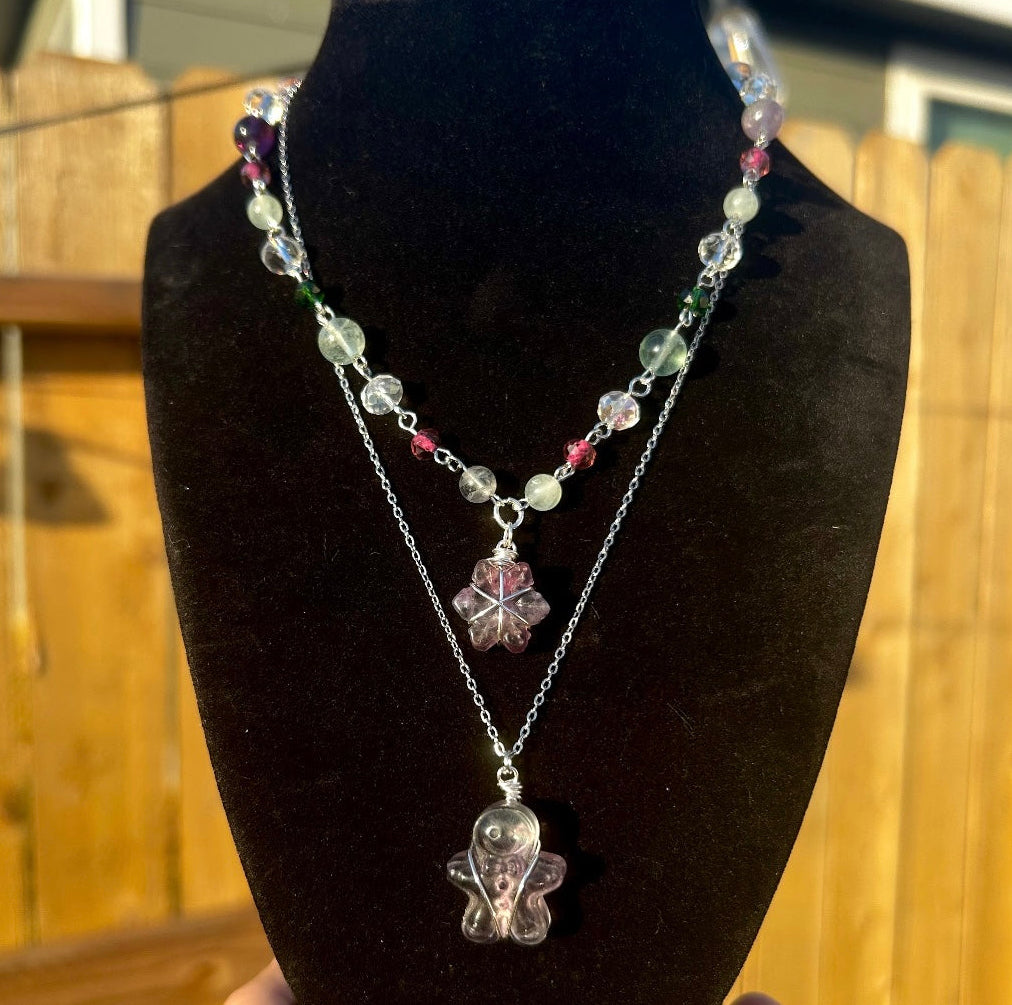 Fluorite Christmas Necklaces