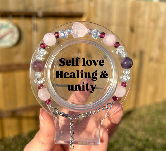 Rose Quartz/Amethyst Bracelet