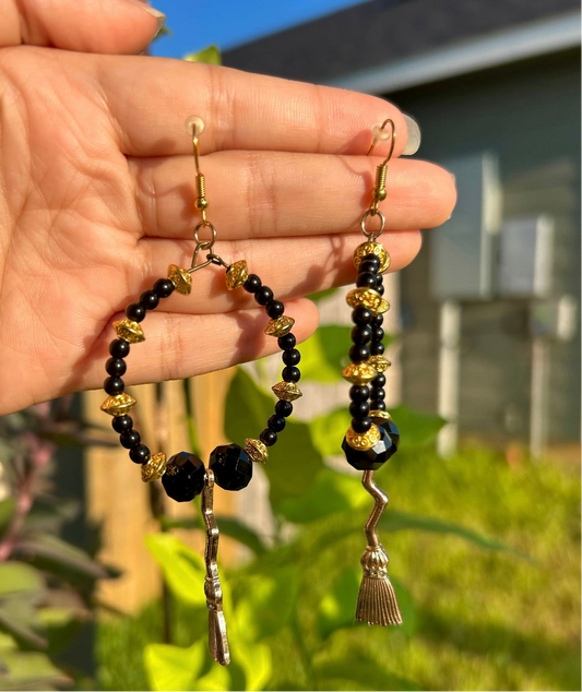 Witch Broom Earrings
