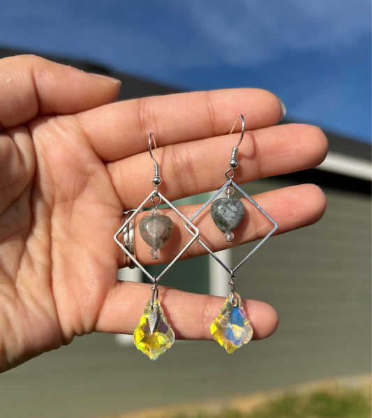Moss Agate Earrings