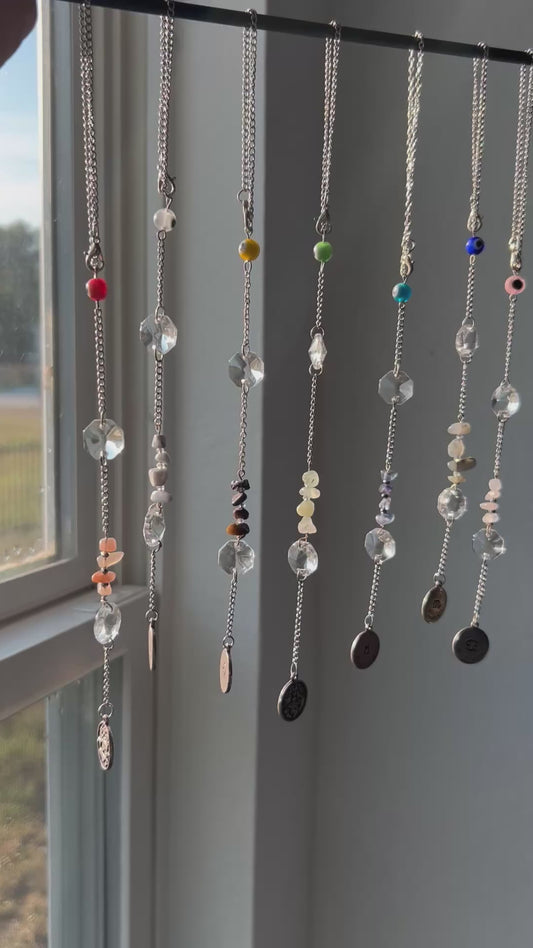 Silver Zodiac Pendant Suncatcher