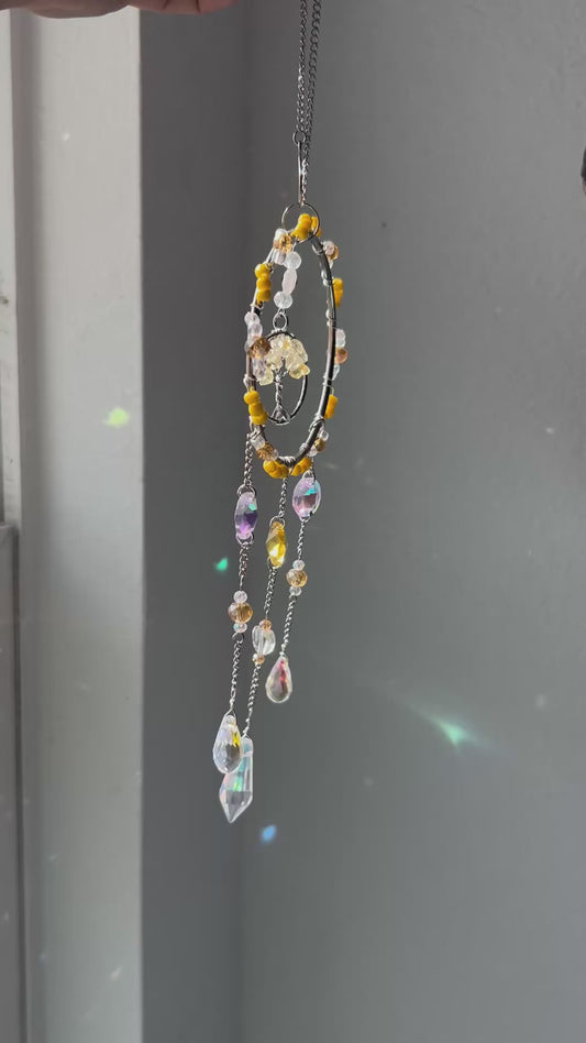 Citrine Tree Of Life Suncatcher