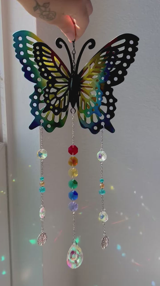Rainbow Butterfly Suncatcher